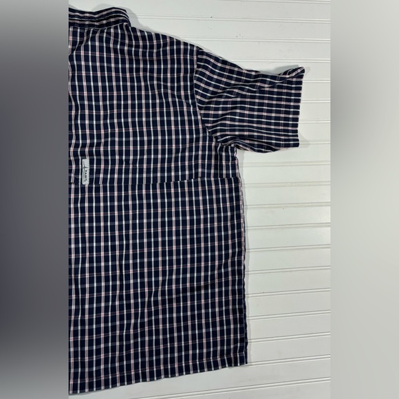 Habit Men’s Short Sleeve Plaid Shirt Button Up Size XL Solar Factor Hiking Camp - Picture 16 of 16